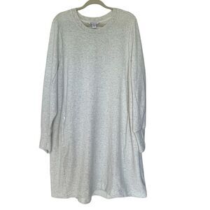 New Athleta Coaster Luxe Sweatshirt Dress Women’s Plus Size 2X Space Gray R$89